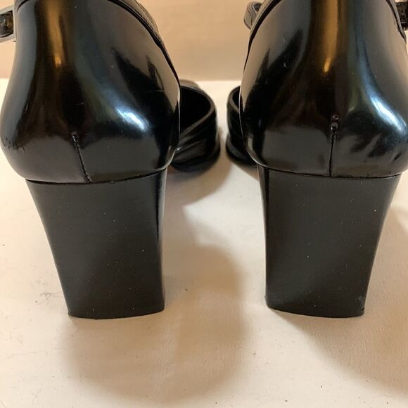 Casual Corner size 7M black block heels. Made in Italy - Picture 4 of 11